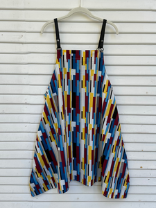 Pinnie, Mondrian Print Cotton