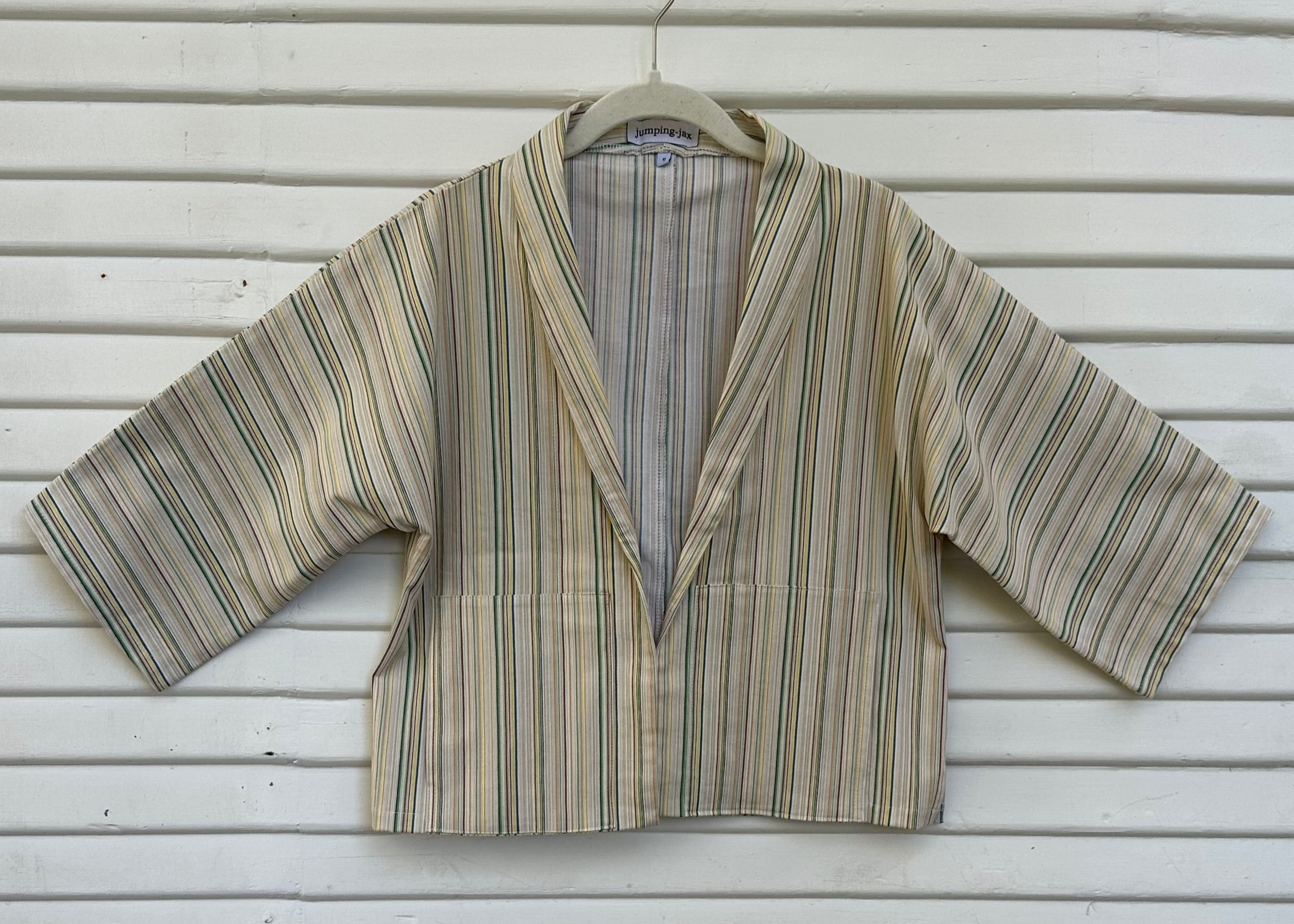 Jacket, Multistripe Stretch Cotton