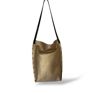 Metallic Rose Gold Shoulder Bag