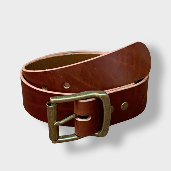 Mens 2024 Leather Belt, English Made, Hand Made, Bespoke. 1 1/2